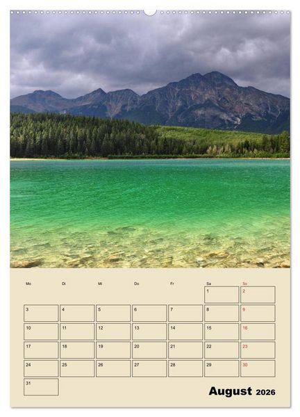 Produktbild: Kanadas gro&szlig;e Seen / Planer (hochwertiger Premium Wandkalender 2026 DIN A2 hoch), Kunstdruck in Hochglanz
