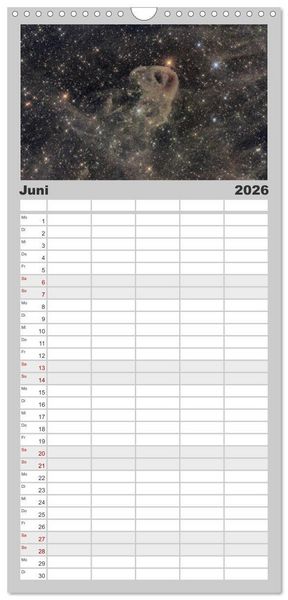 Produktbild: Familienplaner 2026 - Deepsky XVIII mit 5 Spalten (Wandkalender, 21 x 45 cm) CALVENDO