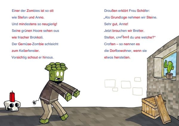 Produktbild: Minecraft Silben-Geschichte: Abenteuer &ndash; bis die Schule wackelt!