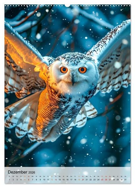 Produktbild: V&ouml;gel - K&uuml;nstler im Flug (hochwertiger Premium Wandkalender 2026 DIN A2 hoch), Kunstdruck in Hochglanz