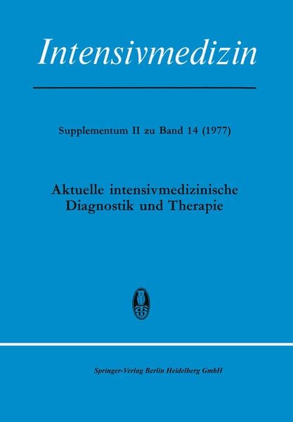 Produktbild: Aktuelle Intensivmedizinische Diagnostik und Therapie