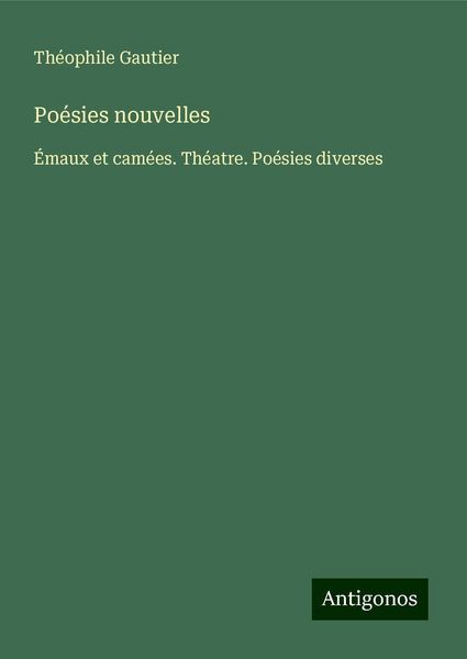 Poésies nouvelles