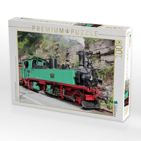 Produktbild: CALVENDO Puzzle Traditionslok s&auml;. IV K auf der Wei&szlig;eritztalbahn | 1000 Teile Lege-Gr&ouml;&szlig;e 64x48cm Foto-Puzzle f&uuml;r gl&uuml;ckliche Stunden