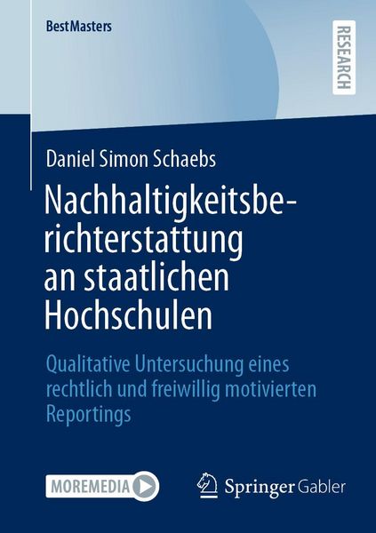 Produktbild: Nachhaltigkeitsberichterstattung an staatlichen Hochschulen