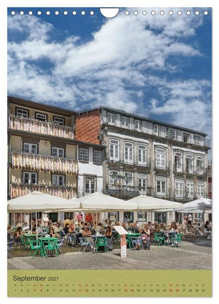 Produktbild: Die Stadt Guimar&atilde;es liegt im Norden Portugals im Distrikt Braga. (Wandkalender 2027 DIN A4 hoch), CALVENDO Monatskalender