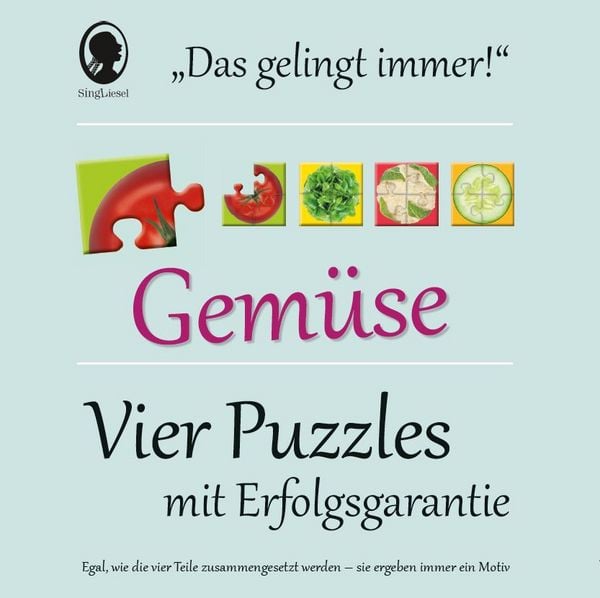 Produktbild: Das "Gelingt immer"-Puzzle Gem&uuml;se. Das Puzzle-Spiel f&uuml;r Senioren mit Demenz