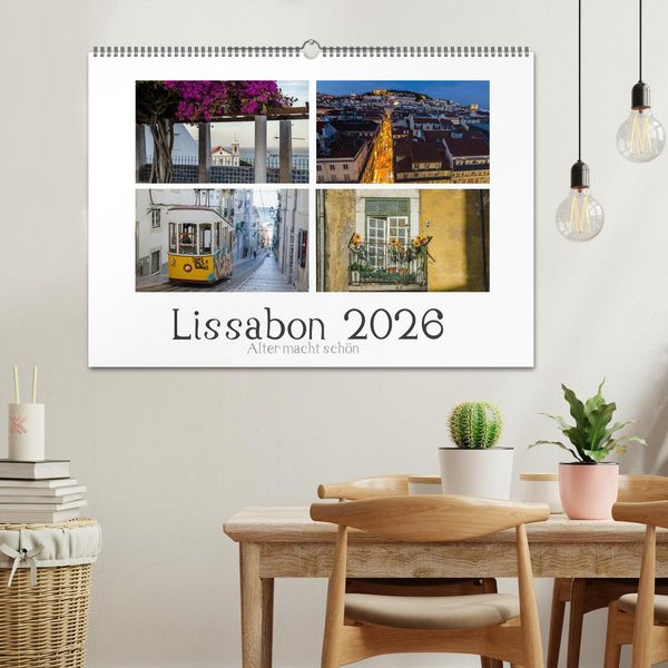 Produktbild: Lissabon - Alter macht sch&ouml;n (Wandkalender 2026 DIN A2 quer), CALVENDO Monatskalender