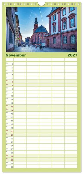 Produktbild: Familienplaner 2027 - Heidelberg - Stadt der Romantik mit 5 Spalten (Wandkalender, 21 x 45 cm) CALVENDO