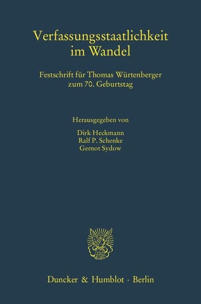 Produktbild: Verfassungsstaatlichkeit im Wandel.