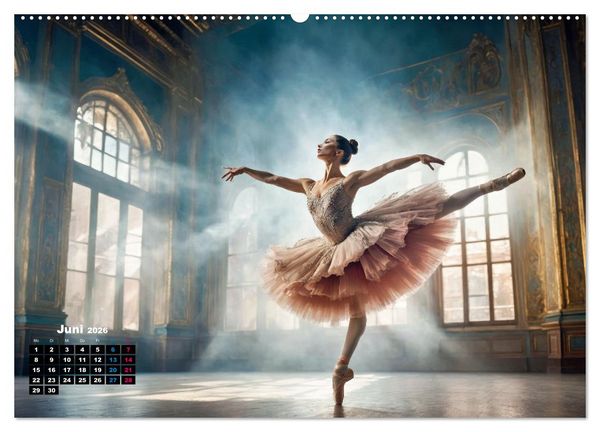 Produktbild: BALLETT - ein Hauch Magie (Wandkalender 2026 DIN A2 quer), CALVENDO Monatskalender