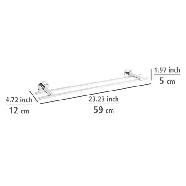 Produktbild: UV-Loc&reg; Badetuchstange Duo Mod. Isera 60 cm, Befestigen ohne Bohren mit innovativem Klebesystem