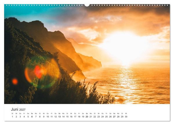 Produktbild: Himmlisches Hawaii (hochwertiger Premium Wandkalender 2027 DIN A2 quer), Kunstdruck in Hochglanz