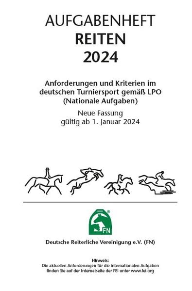 Aufgabenheft – Reiten 2024