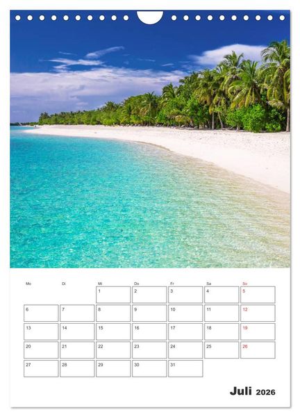 Produktbild: Inselparadiese im S&uuml;dpazifik (Wandkalender 2026 DIN A4 hoch), CALVENDO Monatskalender