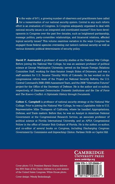 Produktbild: Congress and the Politics of National Security