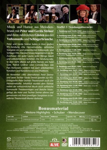 Produktbild: Peter und Gerda Steiner pr&auml;sentieren: Die Heimatmelodie - Staffel 2 (Unterwegs) [5 DVDs]