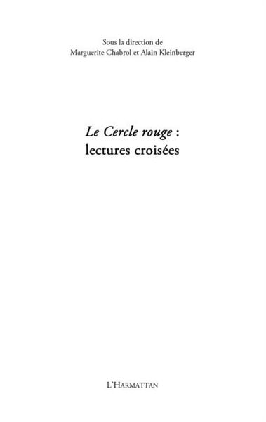 Produktbild: Cercle rouge: lectures croisees Le