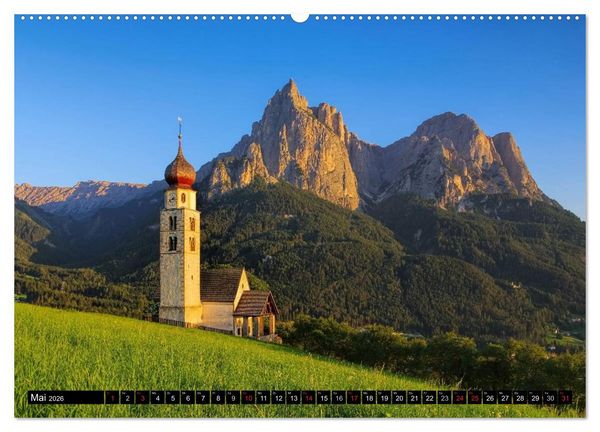 Produktbild: Die Dolomiten - Traumhafte Welt aus Stein (Wandkalender 2026 DIN A2 quer), CALVENDO Monatskalender