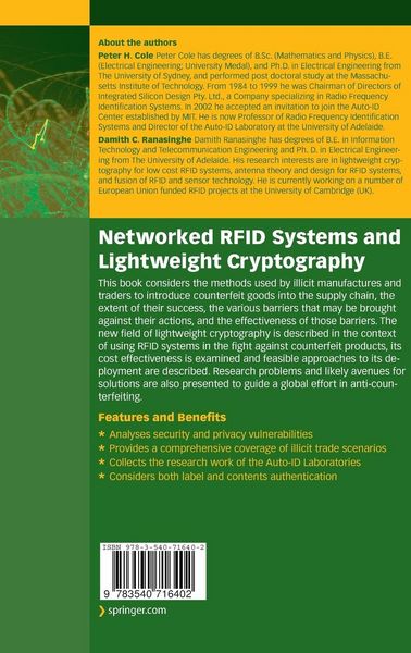 Produktbild: Networked RFID Systems and Lightweight Cryptography