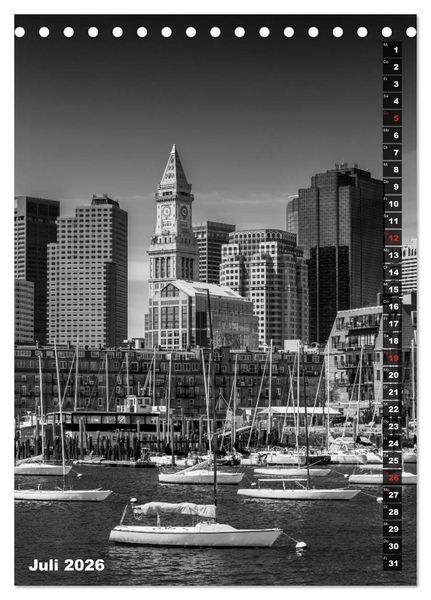 Produktbild: STADTBILDER Monochrome Momente (Tischkalender 2026 DIN A5 hoch), CALVENDO Monatskalender