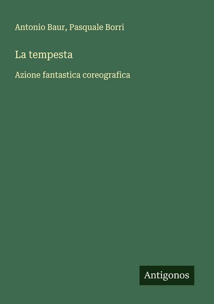 Produktbild: La tempesta