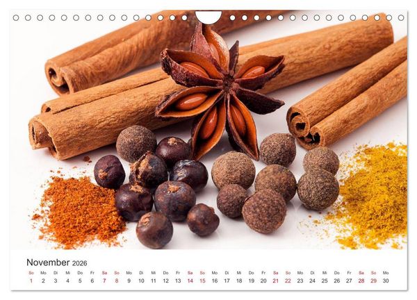 Produktbild: Kulinarische Kompositionen (Wandkalender 2026 DIN A4 quer), CALVENDO Monatskalender