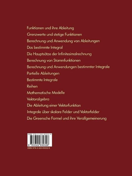 Produktbild: Einf&uuml;hrungskurs H&ouml;here Mathematik