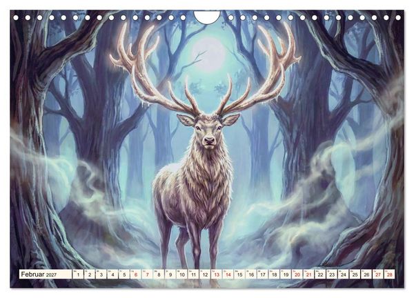 Produktbild: Gesch&ouml;pfe der Legenden - Eine Reise durch die Welt mystischer Wesen (Wandkalender 2027 DIN A4 quer), CALVENDO Monatskalender