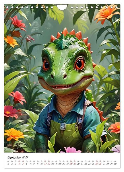 Produktbild: Arbeitswelt der Dinosaurier (Wandkalender 2027 DIN A4 hoch), CALVENDO Monatskalender