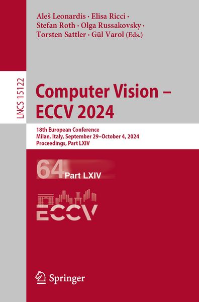 Produktbild: Computer Vision &ndash; ECCV 2024