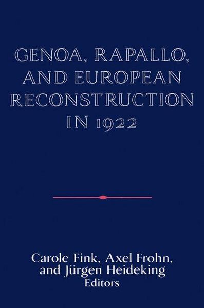 Produktbild: Genoa, Rapallo, and European Reconstruction in 1922