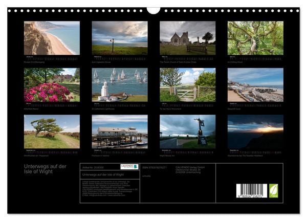 Produktbild: Unterwegs auf der Isle of Wight (Wandkalender 2026 DIN A3 quer), CALVENDO Monatskalender