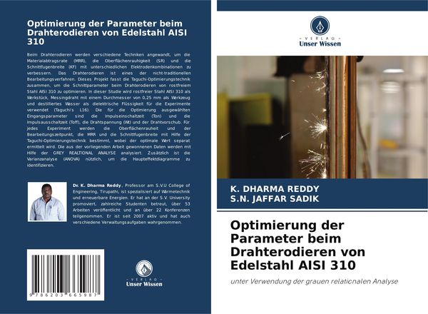 Produktbild: Optimierung der Parameter beim Drahterodieren von Edelstahl AISI 310