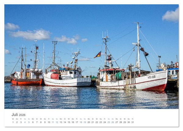 Produktbild: Fischereih&auml;fen an der Ostseek&uuml;ste (Wandkalender 2026 DIN A4 quer), CALVENDO Monatskalender
