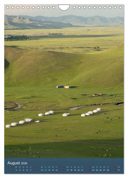 Produktbild: Mongolei - Mensch, Natur und Religion im Einklang (Wandkalender 2026 DIN A4 hoch), CALVENDO Monatskalender