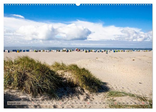 Produktbild: Norddeich Spaziergang vom Hafen bis zum Strand (Wandkalender 2026 DIN A2 quer), CALVENDO Monatskalender