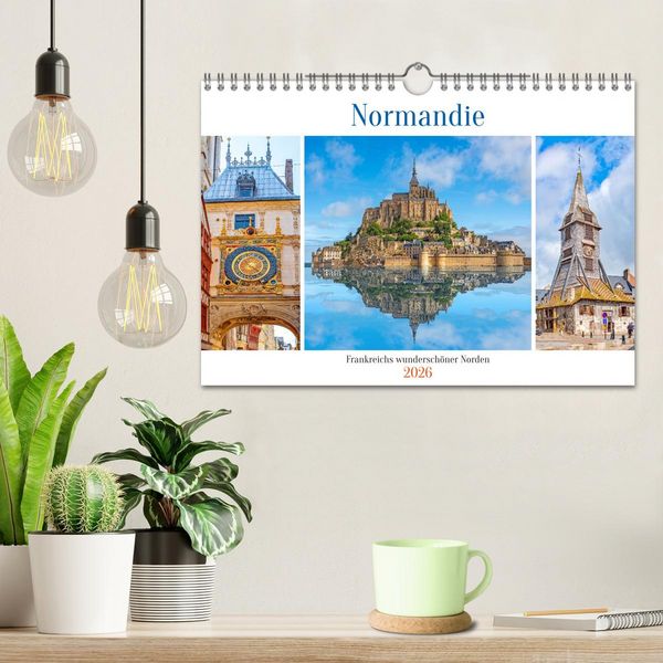 Produktbild: Normandie - Frankreichs wundersch&ouml;ner Norden (Wandkalender 2026 DIN A4 quer), CALVENDO Monatskalender