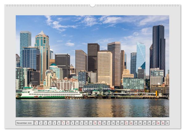 Produktbild: SEATTLE Unvergessliche Tour durch die Stadt und das Umland (Wandkalender 2026 DIN A2 quer), CALVENDO Monatskalender