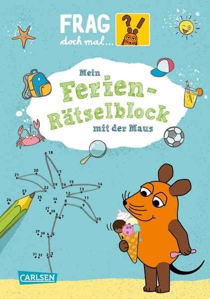 Produktbild: Frag doch mal ... die Maus: Mein Ferien-Rätselblock mit der Maus