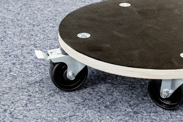 Produktbild: Metafranc WU0822040 Transportroller Traglast (max.): 200 kg 380 mm x 110 mm Anzahl Lenkrollen 4