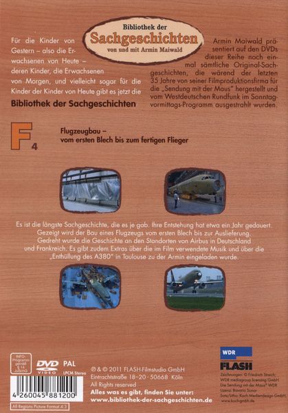 Produktbild: F4 - Flugzeugbau (Bibliothek der Sachgeschichten)