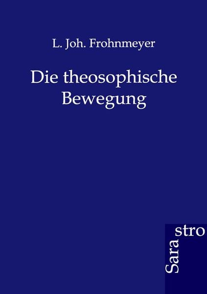 Produktbild: Die theosophische Bewegung