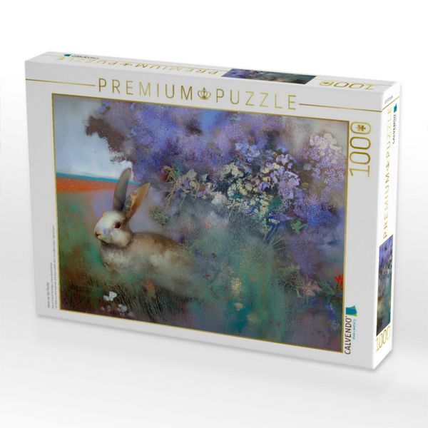 Produktbild: CALVENDO Puzzle Hase vor der Hecke | 1000 Teile Lege-Gr&ouml;&szlig;e 64x48cm Foto-Puzzle f&uuml;r gl&uuml;ckliche Stunden