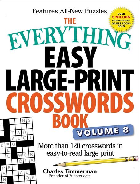 Produktbild: The Everything Easy Large-Print Crosswords Book, Volume 8
