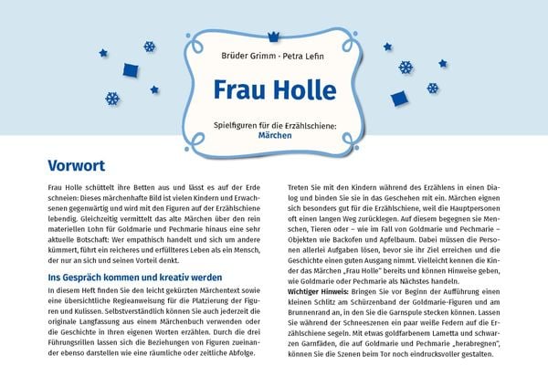 Produktbild: Frau Holle. Erz&auml;hlschienen-Figurenset