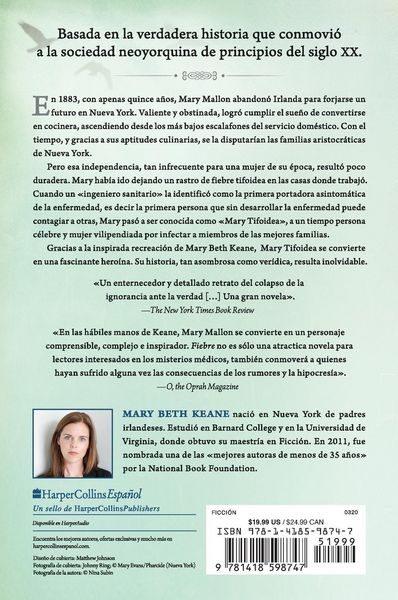 Produktbild: Keane, M: Fever \ Fiebre (Spanish edition)