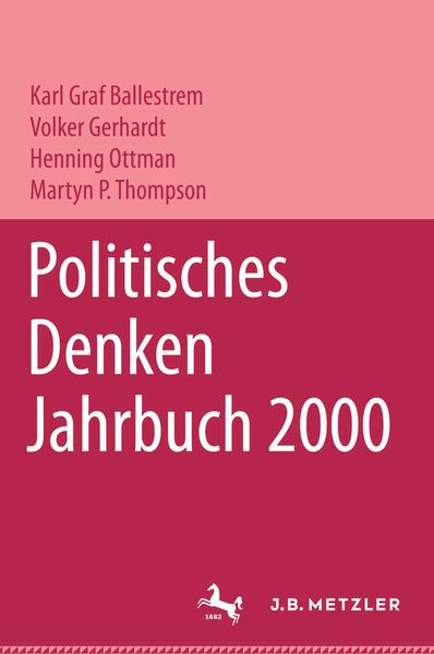 Produktbild: Politisches Denken. Jahrbuch 2000