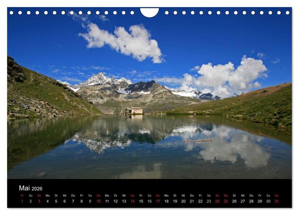 Produktbild: Zauber der Berge Zermatt und das Matterhorn (Wandkalender 2026 DIN A4 quer), CALVENDO Monatskalender