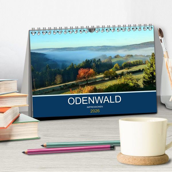 Produktbild: Odenwald - Impressionen (Tischkalender 2026 DIN A5 quer), CALVENDO Monatskalender