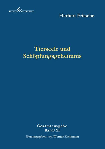 Produktbild: Tierseele und Sch&ouml;pfungsgeheimnis